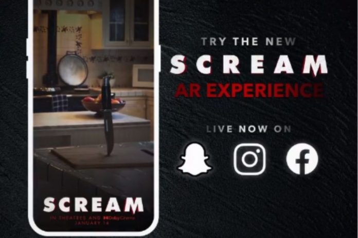 scream al cinema promozione film social media