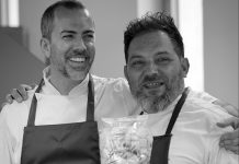 “Pasta Meets You”: il programma di Pastificio Garofalo e Accademia Niko Romito Pastificio Garofalo_da sx Chef Gianni Pinto e Chef Davide Mazza_Pasta Meets You