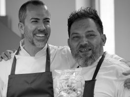 “Pasta Meets You”: il programma di Pastificio Garofalo e Accademia Niko Romito Pastificio Garofalo_da sx Chef Gianni Pinto e Chef Davide Mazza_Pasta Meets You
