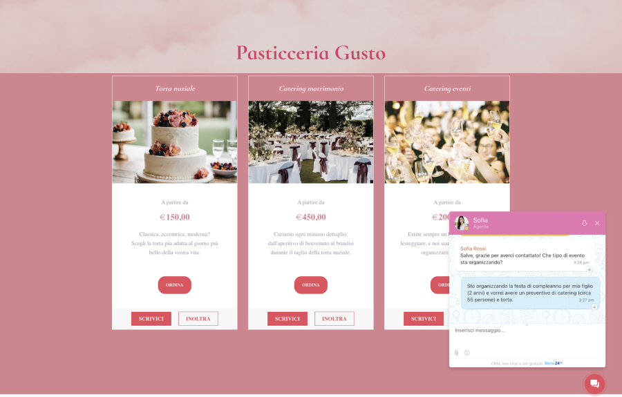 Website live chat